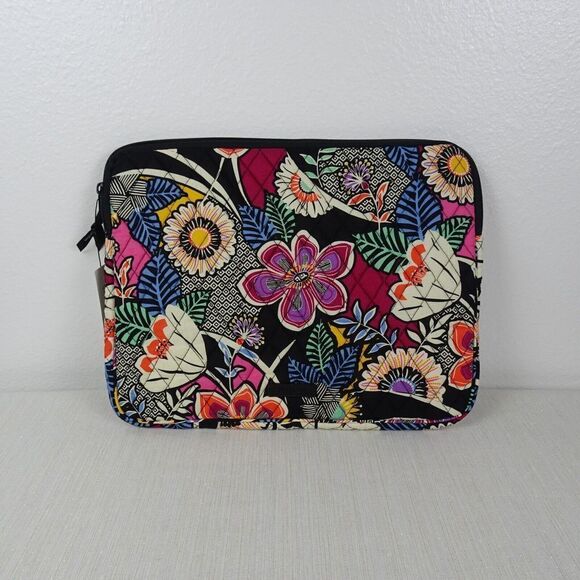 VERA BRADLEY Laptop Sleeve Case Factory Style KAUAI Floral Multicolor NWT $59 - Picture 4 of 10